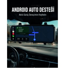 Dokunmatik Ayna Carplay Araç Kamera Ekranı Ön Arka Kayıt Destekli