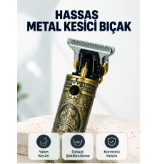 Şarj Edilebilir Saç Sakal Kesme Makinesi 300 Dakika Kullanım 3 Taraklı