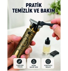Erkek Bakım Tıraş Makinesi 1500 mAh Lityum Batarya 1 mm 2 mm 3 mm Taraklı