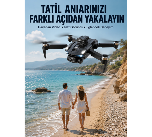 Taşınabilir Katlanabilir Drone ile Açık Alanlarda Keyifli Uçuş Deneyimi