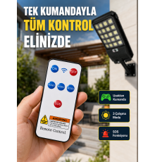 Güneş Enerjili LED Duvar ve Direk Lambası Suya Dayanıklı Akıllı Aydınlatma