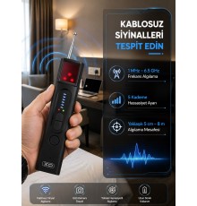 Profesyonel Gizli Kamera ve Kablosuz Sinyal Dedektörü