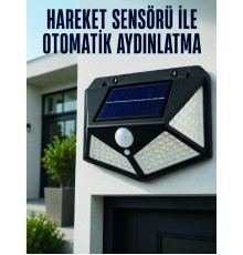 Hareket Sensörlü Güneş Enerjili Duvar Lambası Dış Mekan İçin Güçlü LED Aydınlatma