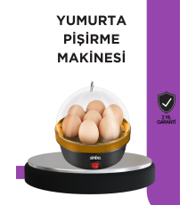7 Yumurta Kapasiteli Buharlı Yumurta Pişirme Cihazı Sesli Uyarılı