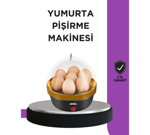 7 Yumurta Kapasiteli Buharlı Yumurta Pişirme Cihazı Sesli Uyarılı