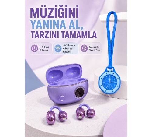 Kablosuz Stereo Kulaklık ve Mavi Askılı Çanta Saati İkili Fırsat Paketi – Günlük Kullanım Kablosuz Stereo Kulaklık ve Mavi Askılı Çanta Saati İkili Fırsat Paketi