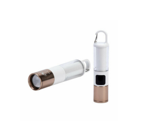 LED Kamp Lambası USB Şarjlı 500 Lümen Parlaklık Güç Göstergeli Taşınabilir Fener
