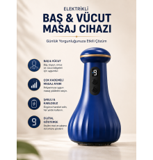 Elektrikli Masaj Cihazı Baş, Vücut Kullanımına Uygun