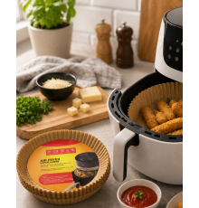 100 Parça Airfryer Kağıdı Tek Kullanımlık Temiz Pişirme Kağıdı