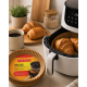 Yuvarlak Airfryer Kağıdı 100 Adet Yağ Tutmaz Hazne Koruyucu