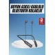100 Saat Kablolu Boyun Askılı Dijital Göstergeli Bluetooth Kulaklığı