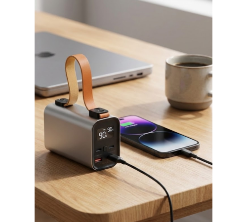 50000 mAh Powerbank Süper Hızlı Şarj LED Dijital Göstergeli Taşınabilir Şarj Cihazı