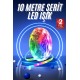 RGB Neon Şerit Led Lamba 10 Metre İç Mekan Tasarımına Uygun
