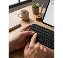 Taşınabilir Mini Bluetooth Klavye Şarjlı Kablosuz Klavye