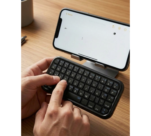 Mini Bluetooth Klavye Kablosuz Taşınabilir Cep Boyutu Klavye