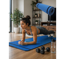10 mm Egzersiz Matı Yoga Pilates Aerobik İçin Kaymaz Doku Esnek Dayanıklı Tasarım