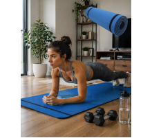 10 mm Egzersiz Matı Yoga Pilates Aerobik İçin Kaymaz Doku Esnek Dayanıklı Tasarım