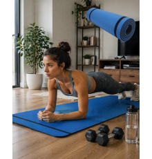 10 mm Egzersiz Matı Yoga Pilates Aerobik İçin Kaymaz Doku Esnek Dayanıklı Tasarım