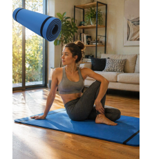 10 mm Yoga Matı Kaymaz Yüzey Çift Taraflı Kullanım Dayanıklı Eva Fitness Minderi
