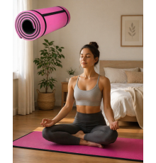 10 mm Pilates ve Egzersiz Matı Kaydırmaz Taban Konforlu Spor Minderi Hafif Taşınabilir