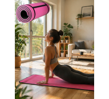 10 mm Fitness Yoga Matı Kaymaz Yüzey Çift Taraflı Kullanım Dayanıklı Eva Malzeme