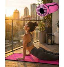 10 mm Egzersiz Matı Pilates Yoga Aerobik İçin Kaymaz Yüzey Kolay Temizlenebilir
