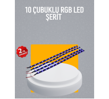 LED Yağmur Işığı Seti 10 Adet Meteor Çubuk Aydınlatma