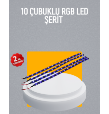 LED Yağmur Işığı Seti 10 Adet Meteor Çubuk Aydınlatma