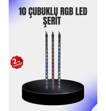Dekoratif LED Meteor Işık 10’lu Çubuk Seti