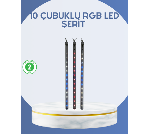 Dış Mekan LED Kayan Yıldız Işığı 10 Çubuk Aydınlatma