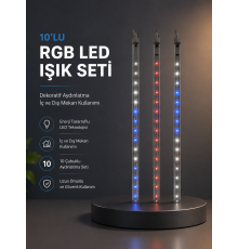 Kayan Yıldız Efektli RGB LED Işık Seti İç ve Dış Mekan Kullanımı