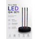 Dekoratif Ortam Aydınlatması RGB LED 10’lu Çubuk Seti
