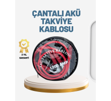 1200A Güçlü Akü Takviye Kablosu 2m Büyük Maşalı Acil Yardım