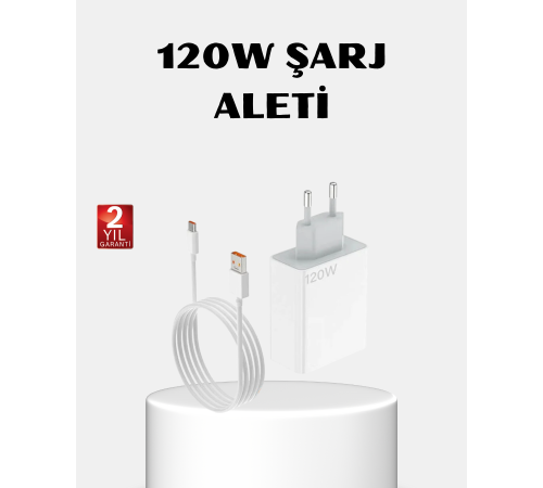 120W Type-C Hızlı Şarj Adaptörü – Akıllı Koruma ve Turbo Güç Desteği