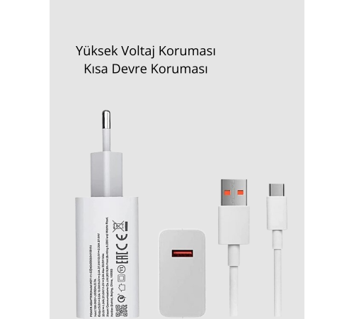 Turbo 120W Hızlı Şarj Cihazı Type-C Kablolu