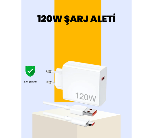 120 Watt Type C Hızlı Şarj Cihazı  Reno 4 5 6 Uyumlu