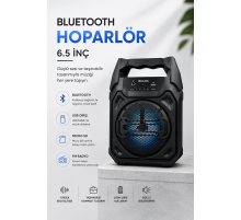 Mikrofonlu Bluetooth Ses Sistemli USB, Micro SD, FM ve Uzun Pil Ömrü