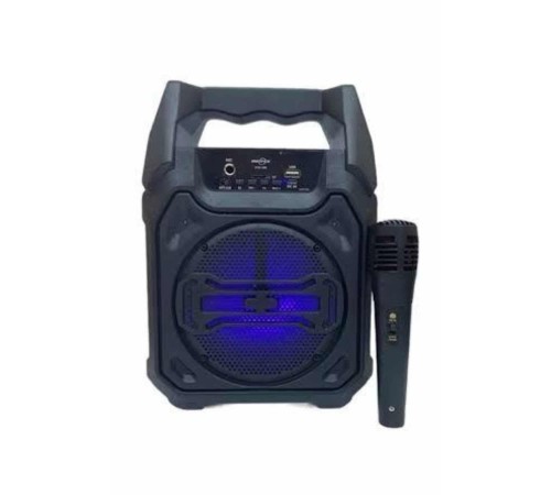 Bluetooth Hoparlör Led Işıklı Taşınabilir Kablosuz Speaker Uzun Pil Ömrü