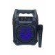 Bluetooth Hoparlör Led Işıklı Taşınabilir Kablosuz Speaker Uzun Pil Ömrü