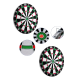 Kaliteli Ahşap Dart Tahtası 12 İnç 4 Adet Metal İğne Uçlu Ok