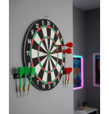 Şık Tasarımlı Dart Tahtası 12 İnç Dayanıklı Ahşap Gövde