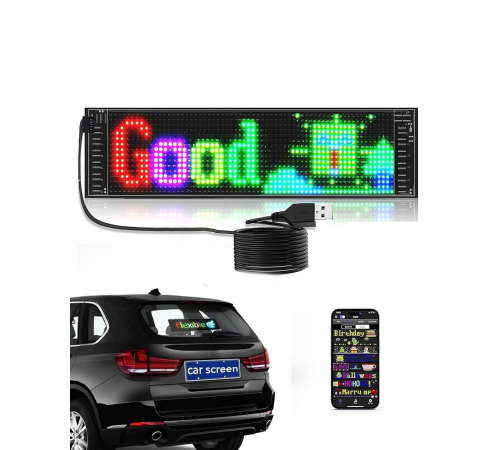 RGB LED Yazı Paneli Telefon Kontrollü Kayan Yazı Animasyonlu Ekran