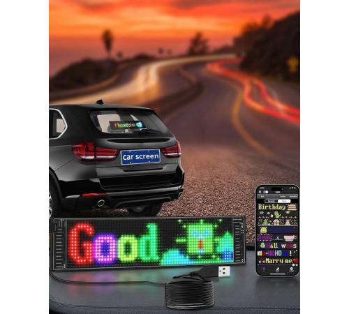 Dekoratif LED Yazı Paneli RGB Animasyonlu Uzaktan Kumandalı Ekran