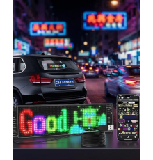 RGB Kayan Yazı LED Panel Telefon Kontrollü Animasyonlu Akıllı Ekran