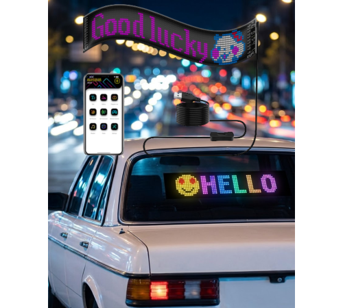 LED Matrix Panel RGB Yazı Yazma Animasyonlu Telefon Kontrollü Akıllı Ekran