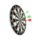 Ev ve Oyun Alanları İçin 15 İnç Dart Tahtası 4 Dart Oku Dahil