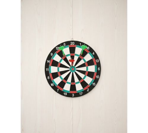 Ev ve Oyun Alanları İçin 15 İnç Dart Tahtası 4 Dart Oku Dahil