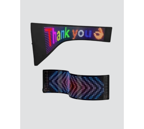 LED Matrix Piksel Panel Işığı USB Uygulama Kontrollü Kaydırmalı Yazı Ekranı