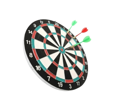 Ev ve Ofis İçin 17 İnç Dart Tahtası Seti 4 Adet Dart Oku Dahil