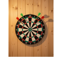 Ev ve Ofis İçin 17 İnç Dart Tahtası Seti 4 Adet Dart Oku Dahil